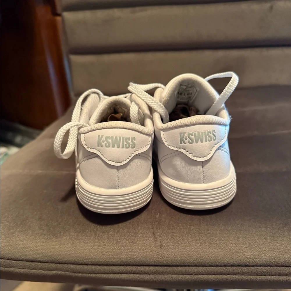 K-Swiss Kids All-White Sneakers
